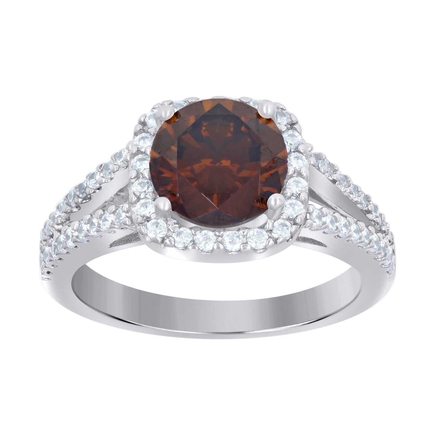 925 Sterling Silver Cz Ring Sz6