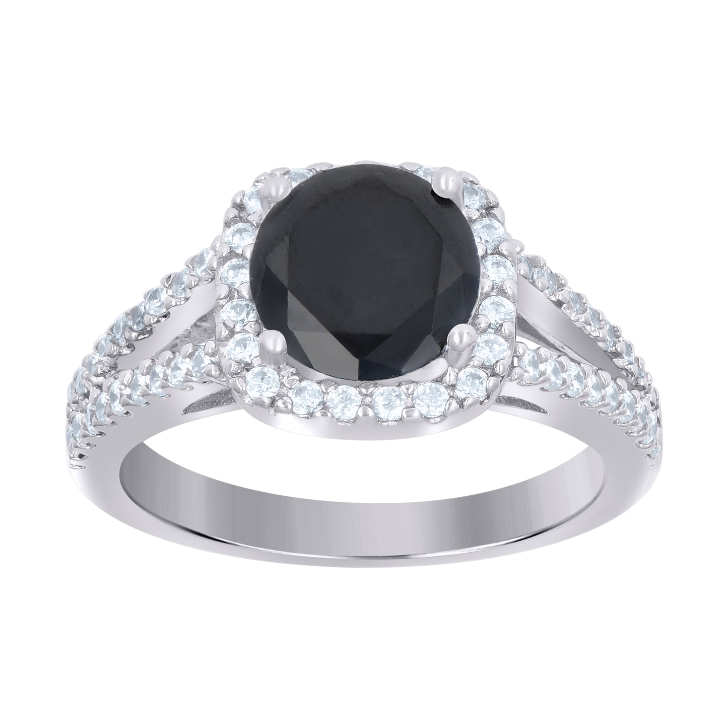 925 Sterling Silver Cz Ring Sz6