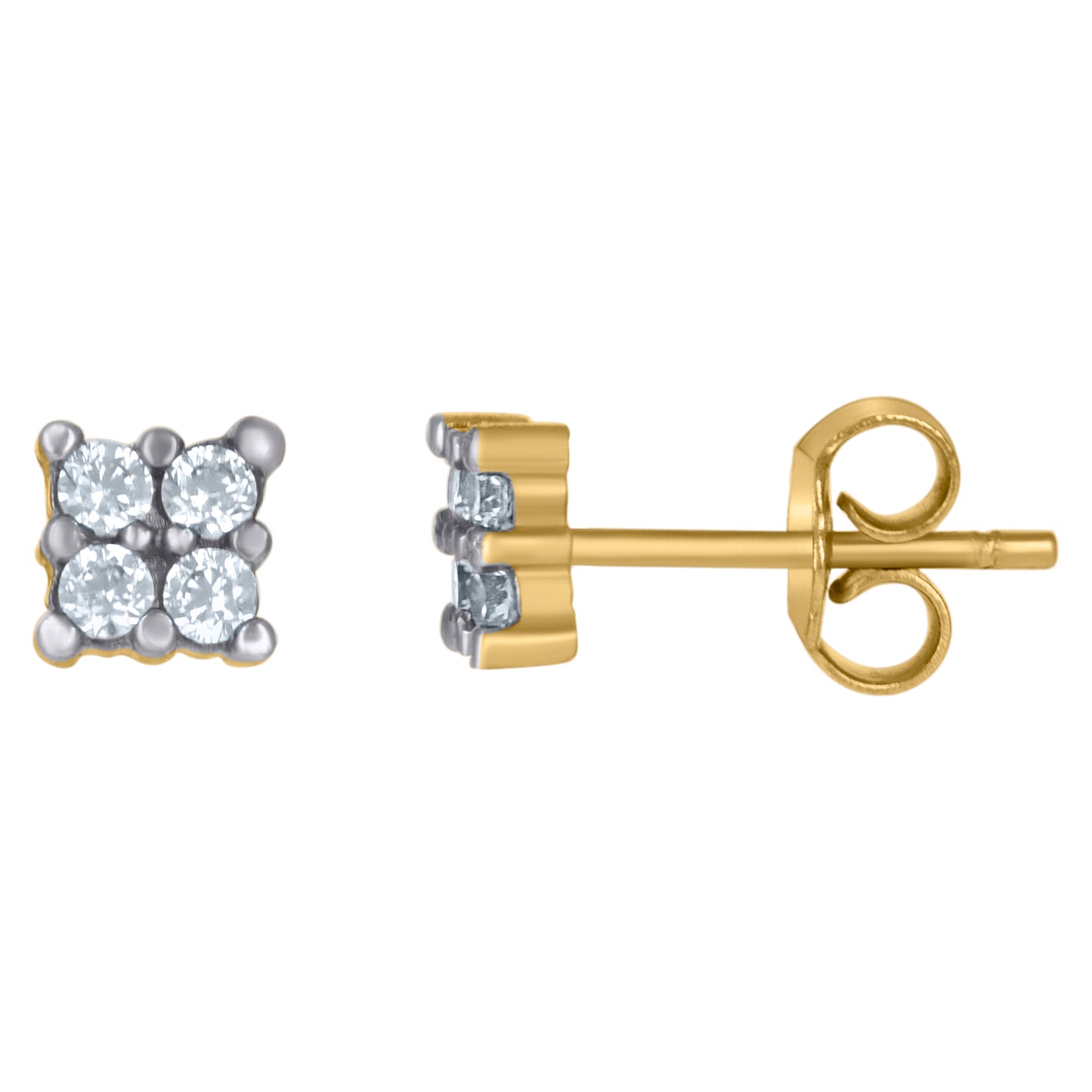 10Kt Gold Cz E/Rs