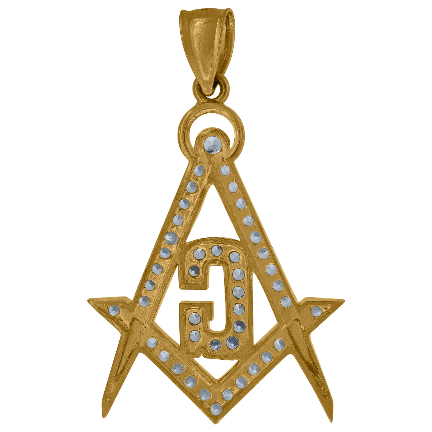 10Kt Gold Cz Pendant