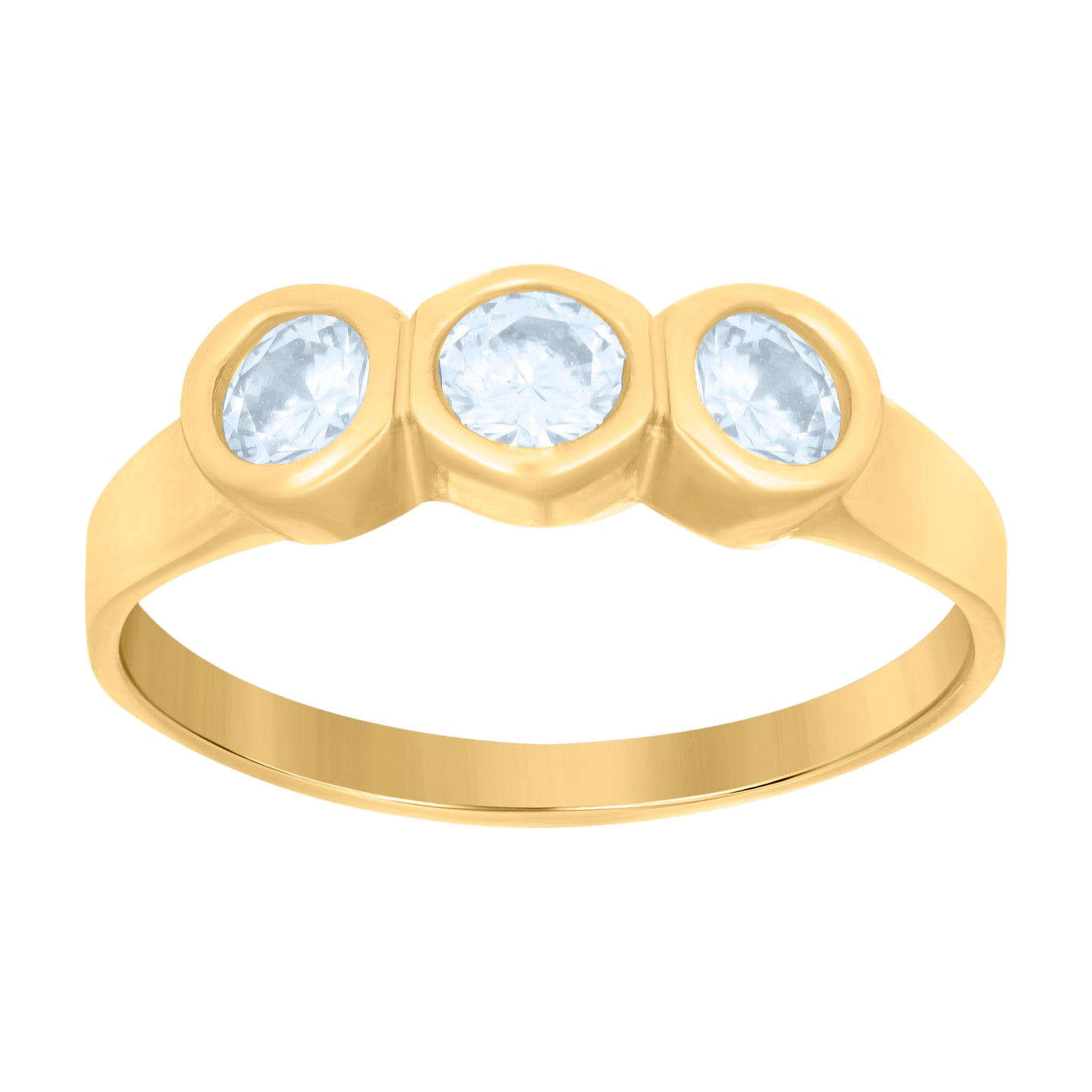 10Kt Gold Baby Cz Ring