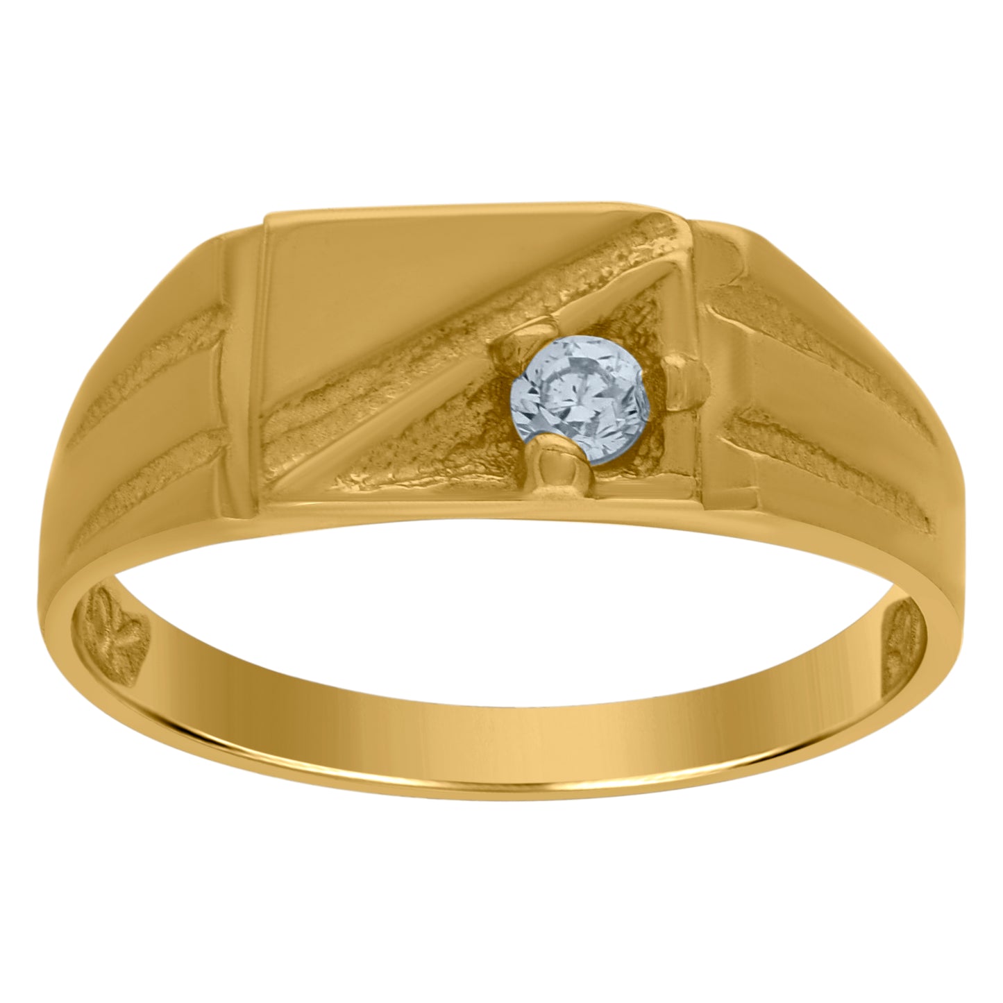 10Kt Gold Cz Baby Ring