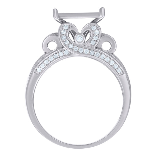 925 Sterling Silver Cz Ring S6
