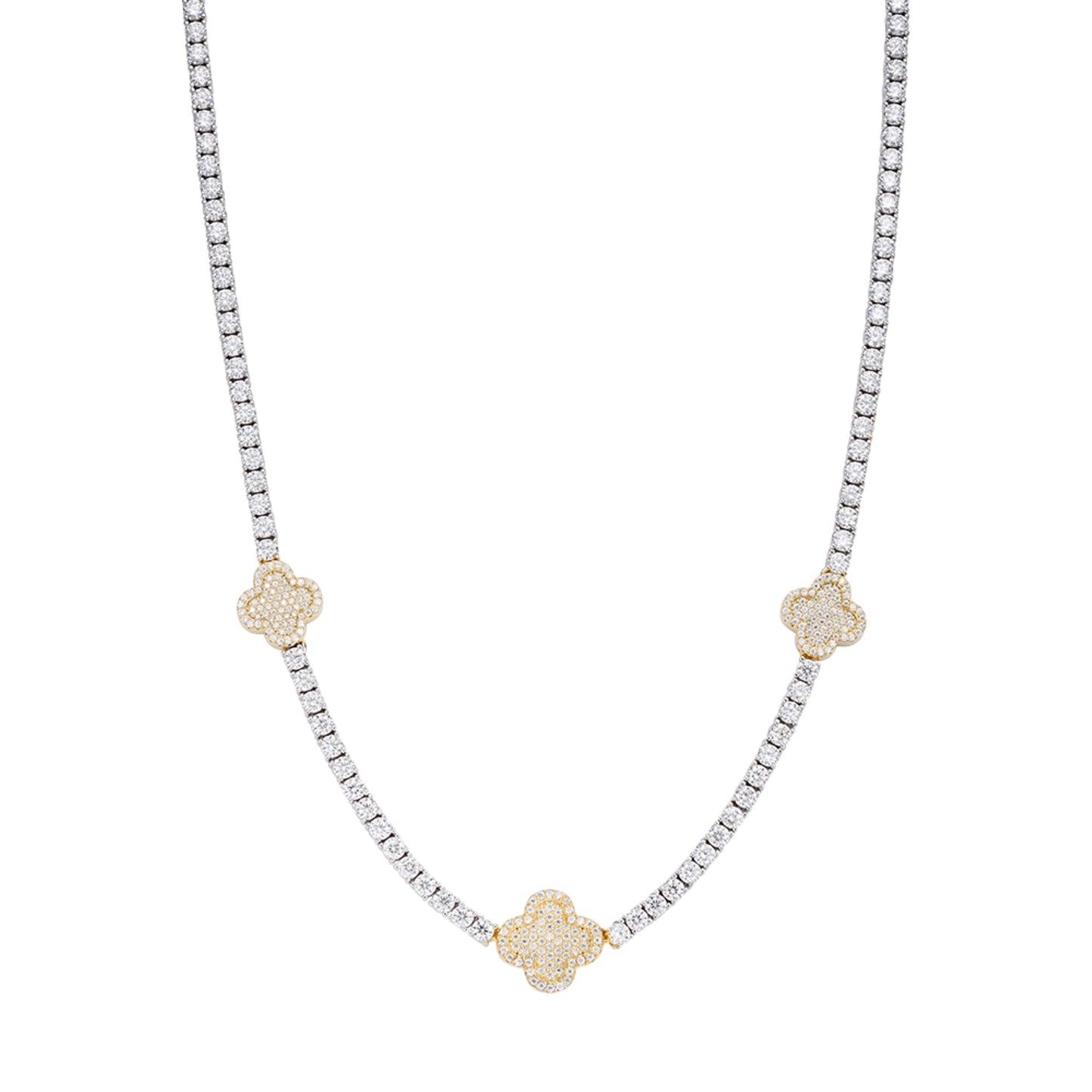 Sterling Silver Round Moissanite 15mm Designer With 3mm Tennis Chain 18 Inch Necklace RP+PP 1 Cttw
