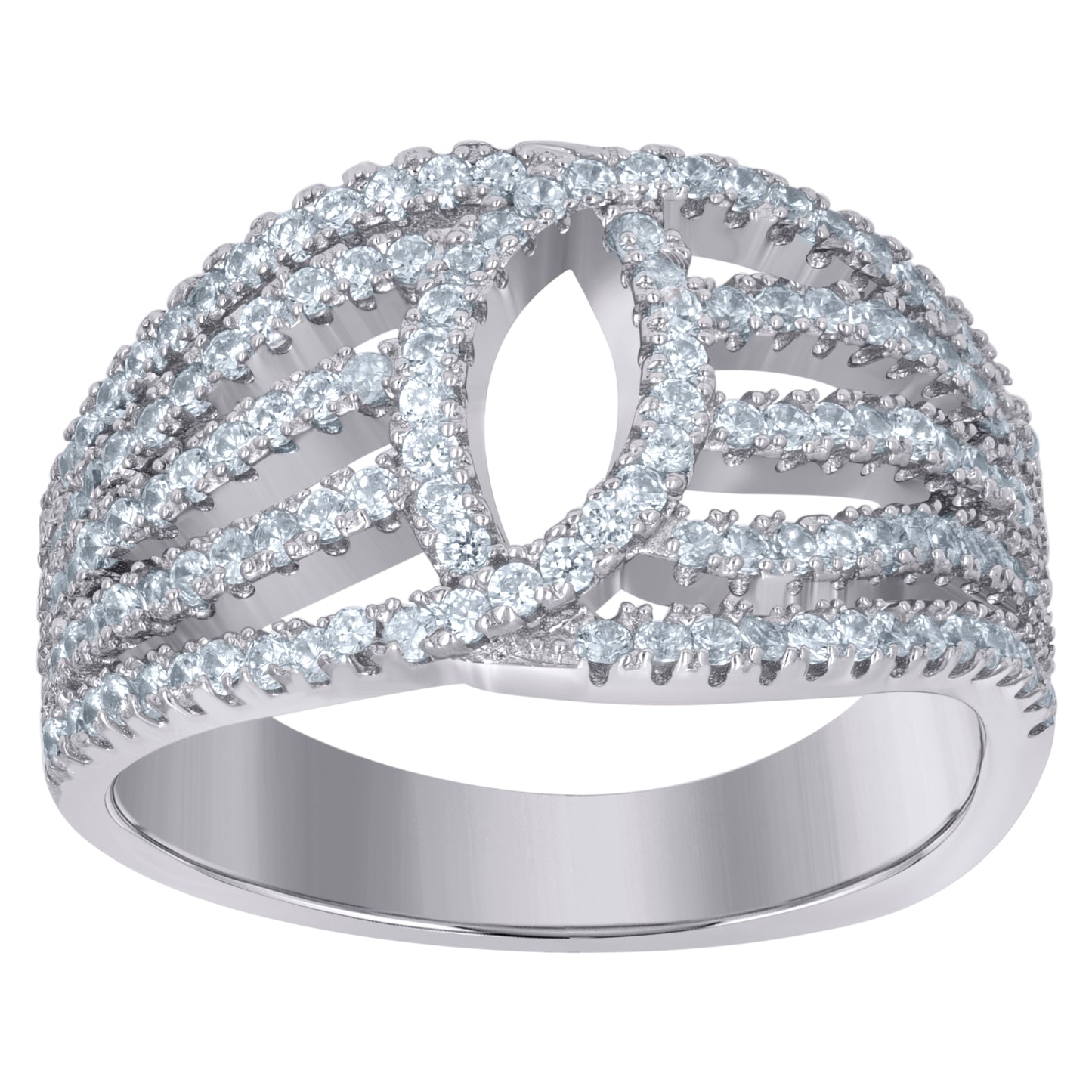 925 Fancy Cz Ring-S6