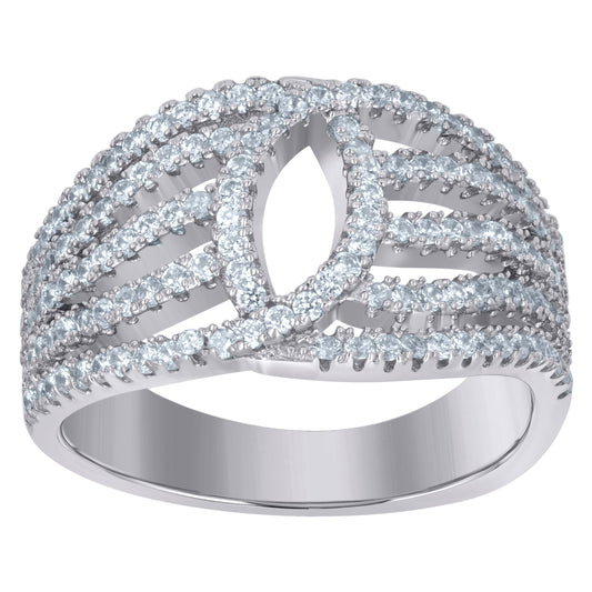 925 Fancy Cz Ring-S6