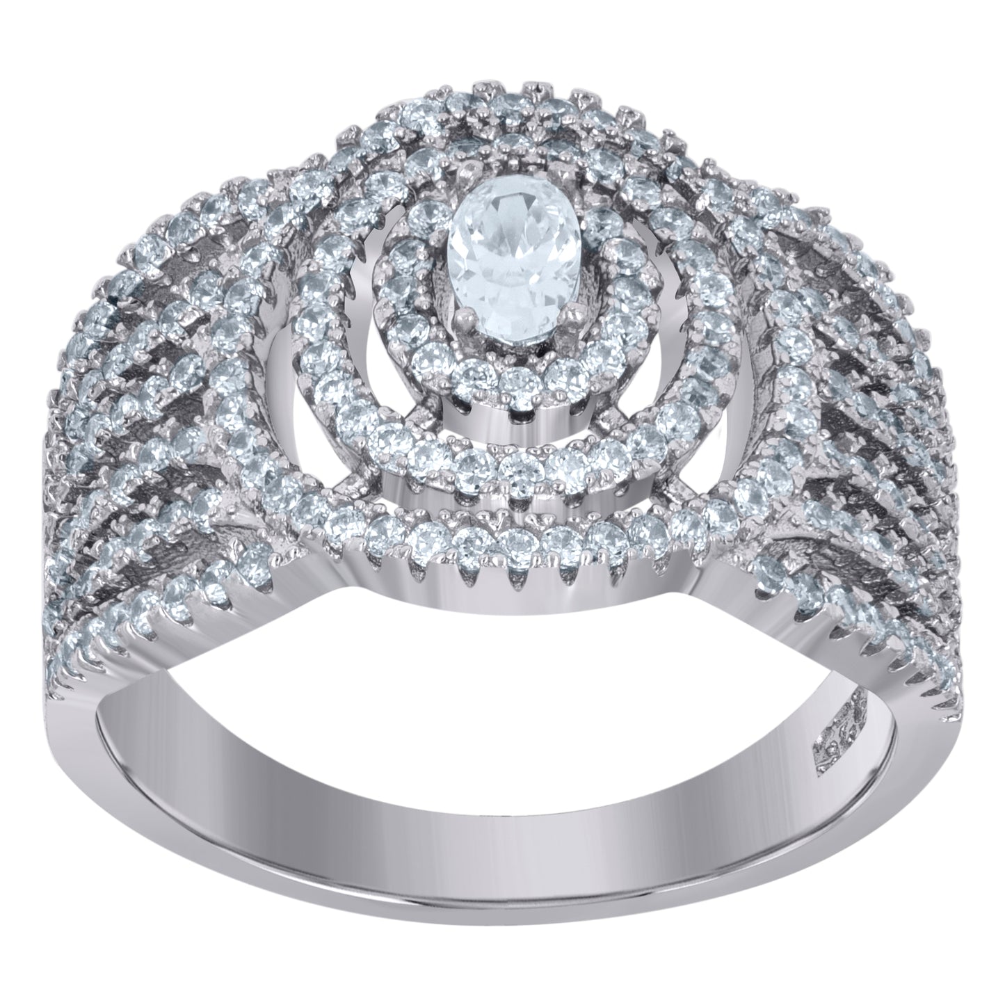 925 Fancy Cz Ring-S6