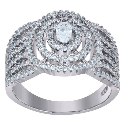 925 Fancy Cz Ring-S6
