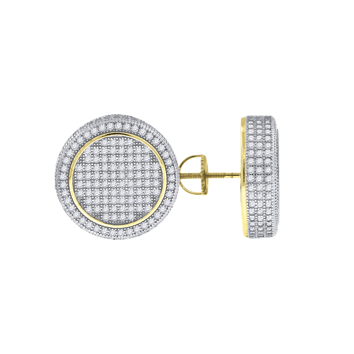 925-Earring Yellow Plating