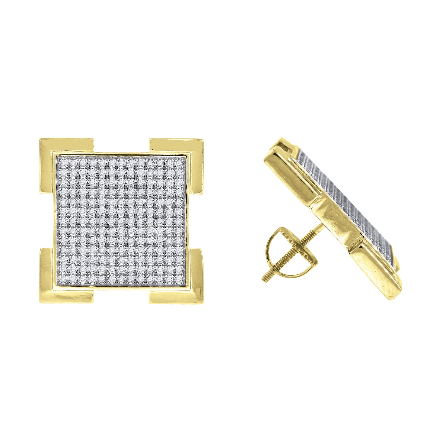 925-Earring Yellow Plating