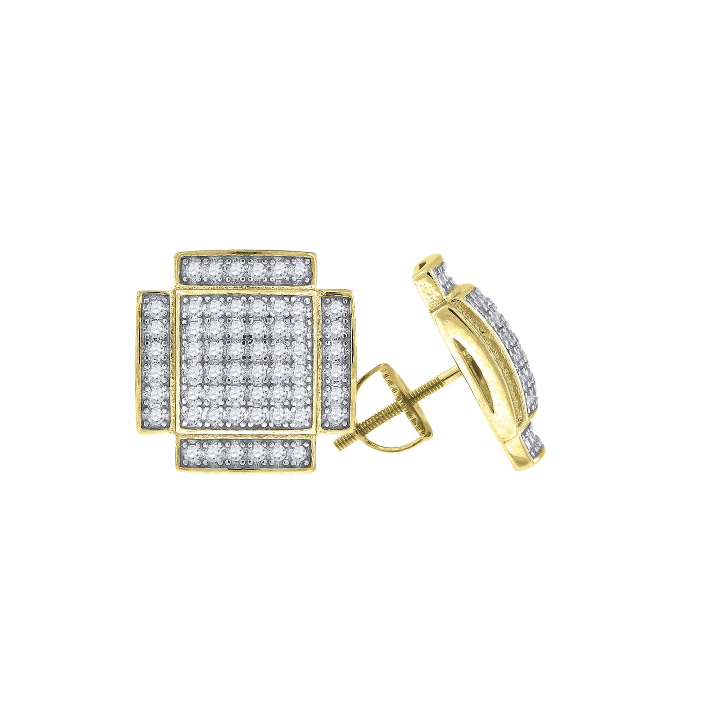 925-Earring Yellow Plating