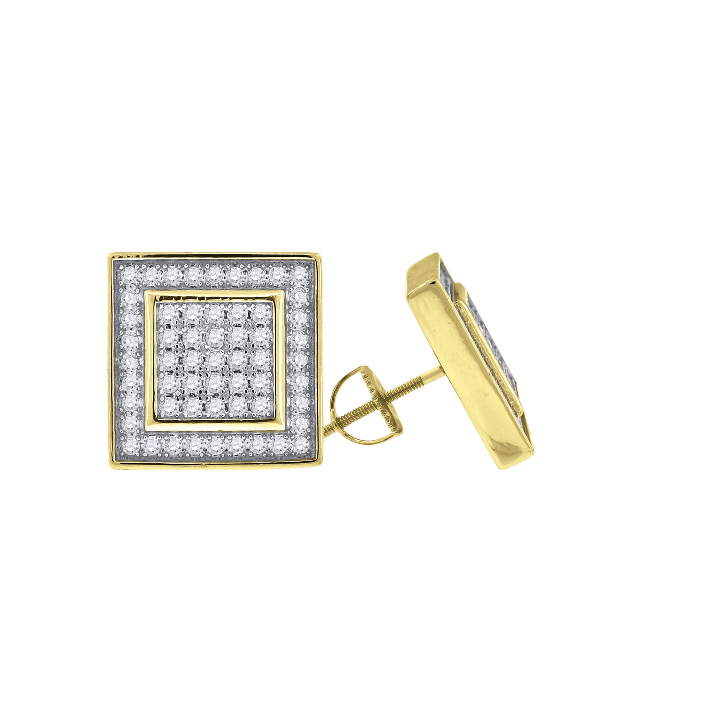 925-Earring Yellow Plating