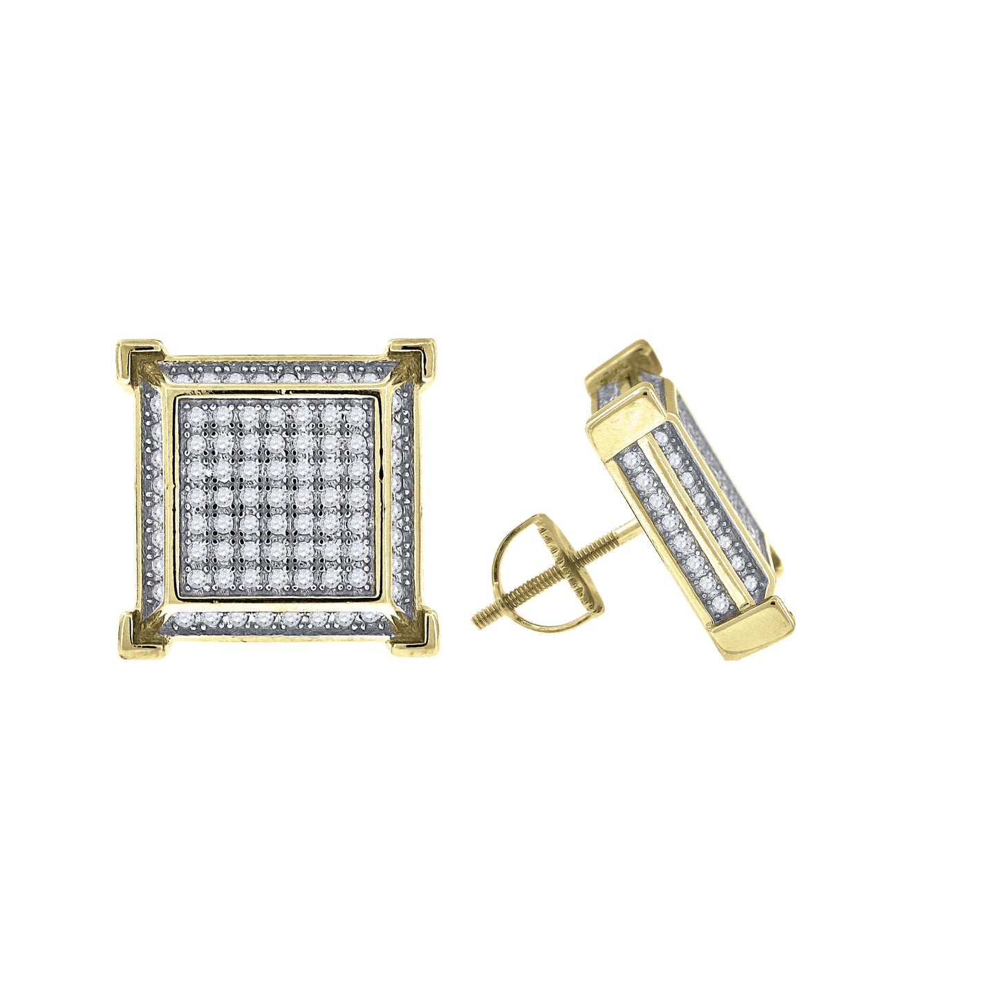 925-Earring Yellow Plating