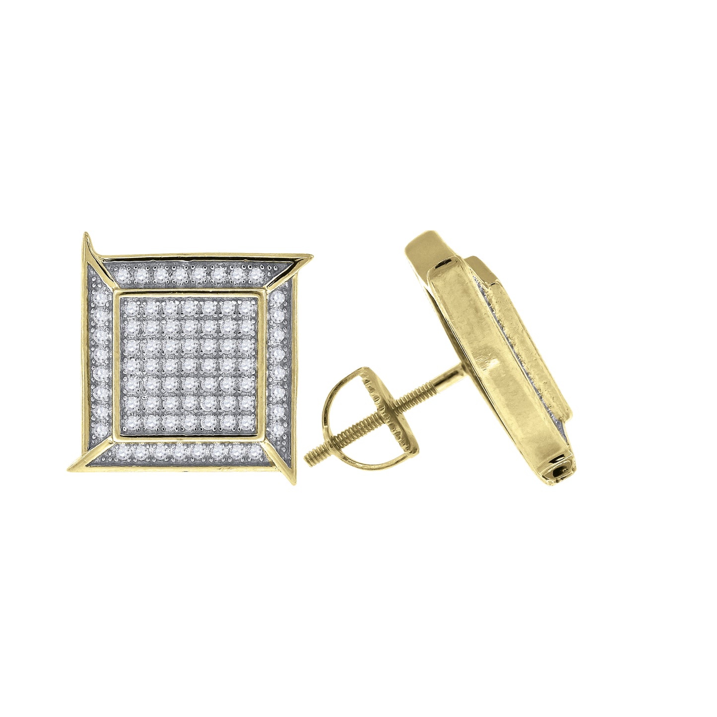 925-Earring Yellow Plating