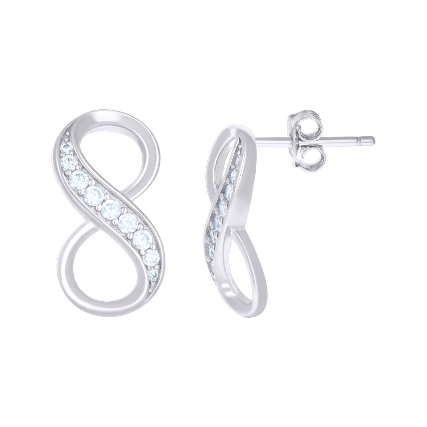 925 Sterling Silver Cz Earrings