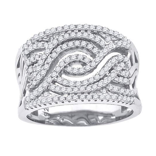 925-Cz Fashion Ring-Sz6