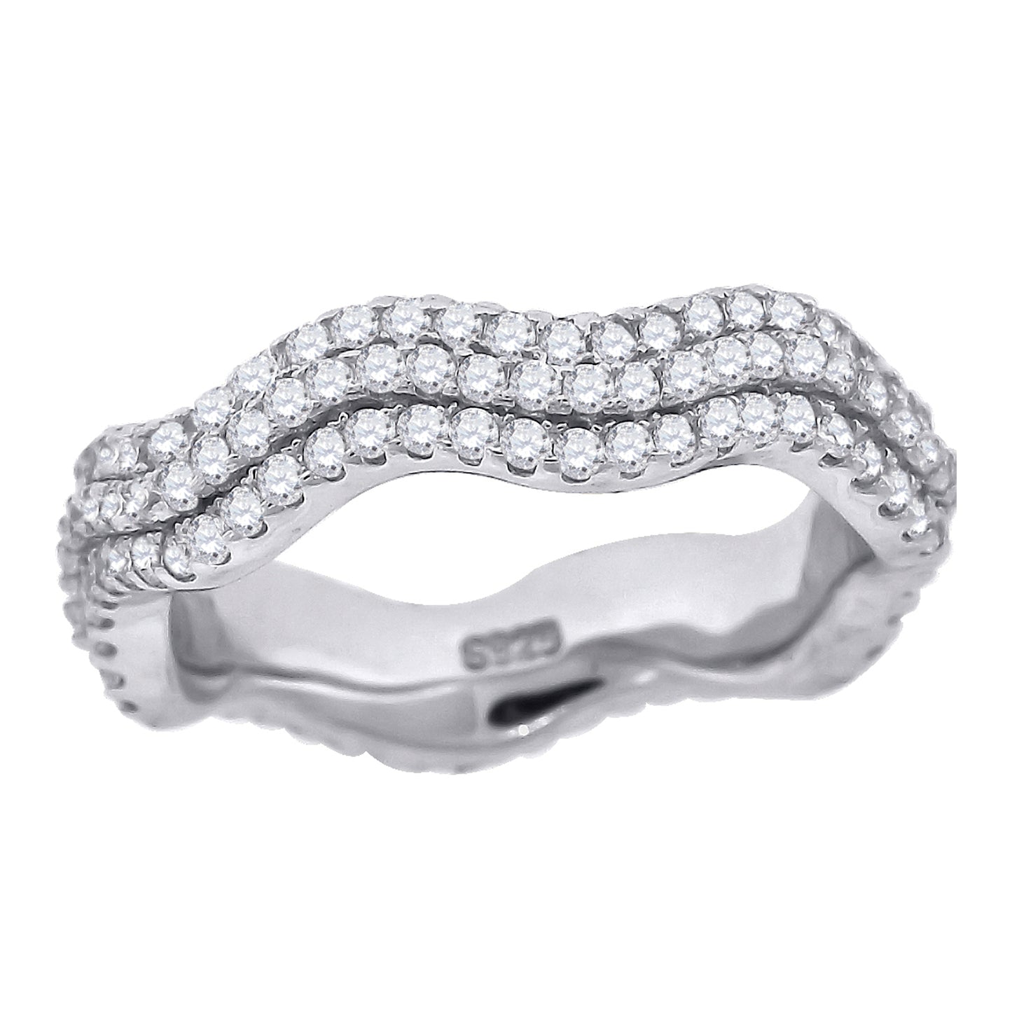 925 Fancy Cz Ring-Sz6