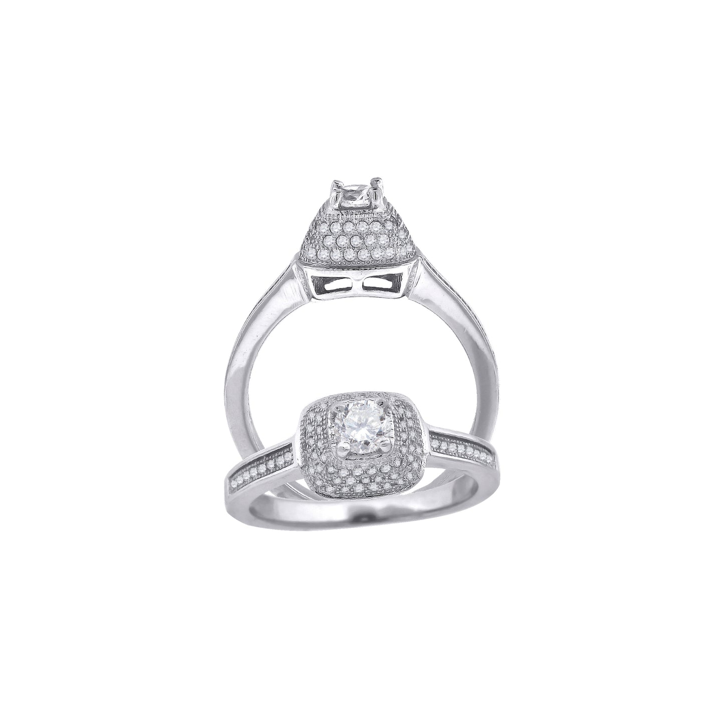 925 Fancy Cz Ring-Sz6