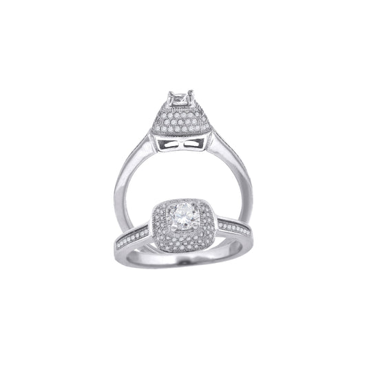 925 Fancy Cz Ring-Sz6