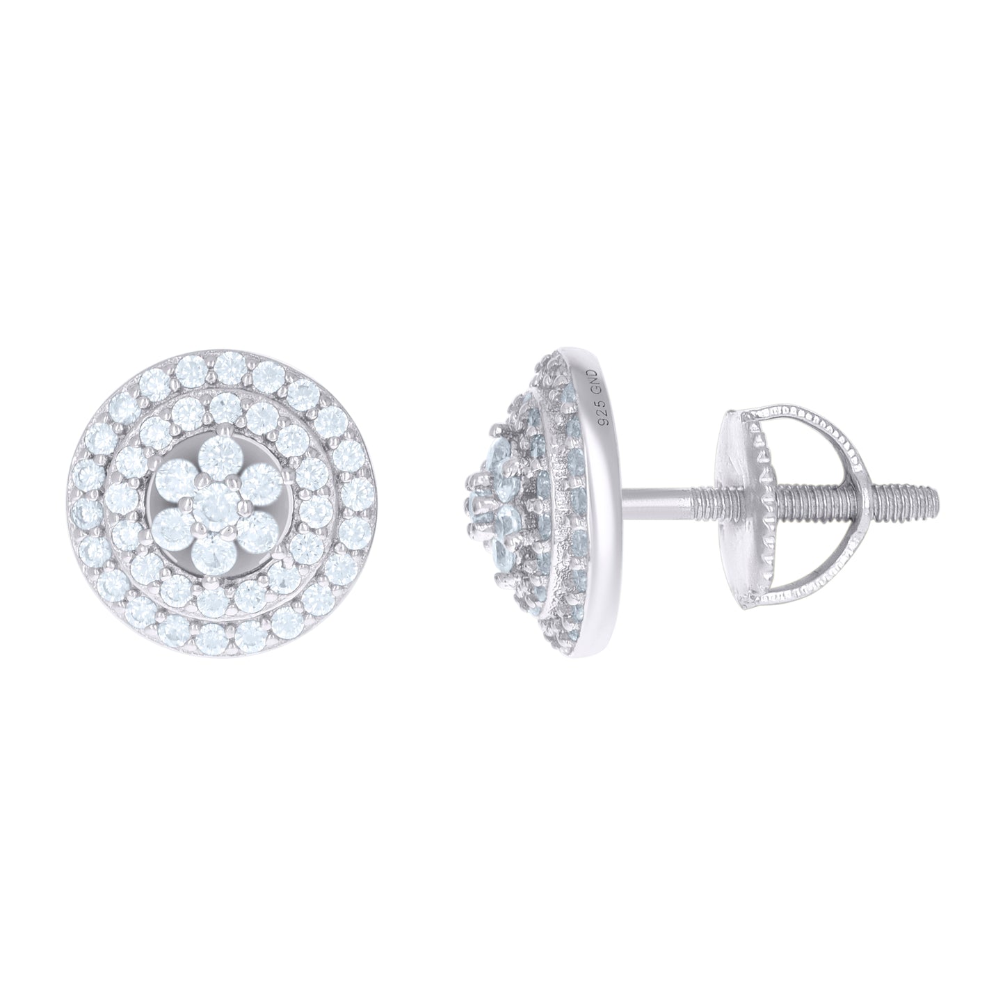 925 Sterling Silver Cz Earrings