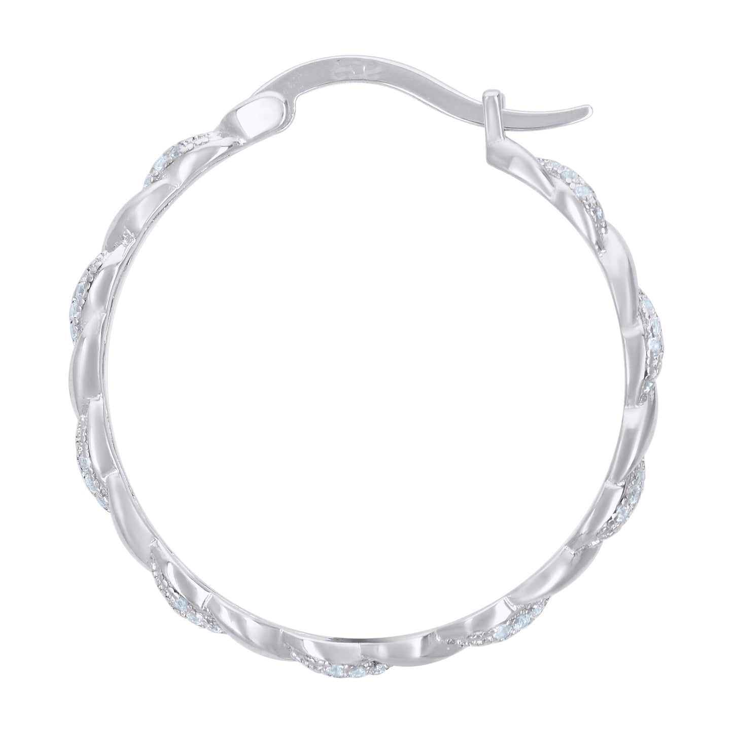 925 Sterling Silver Hoop Earring