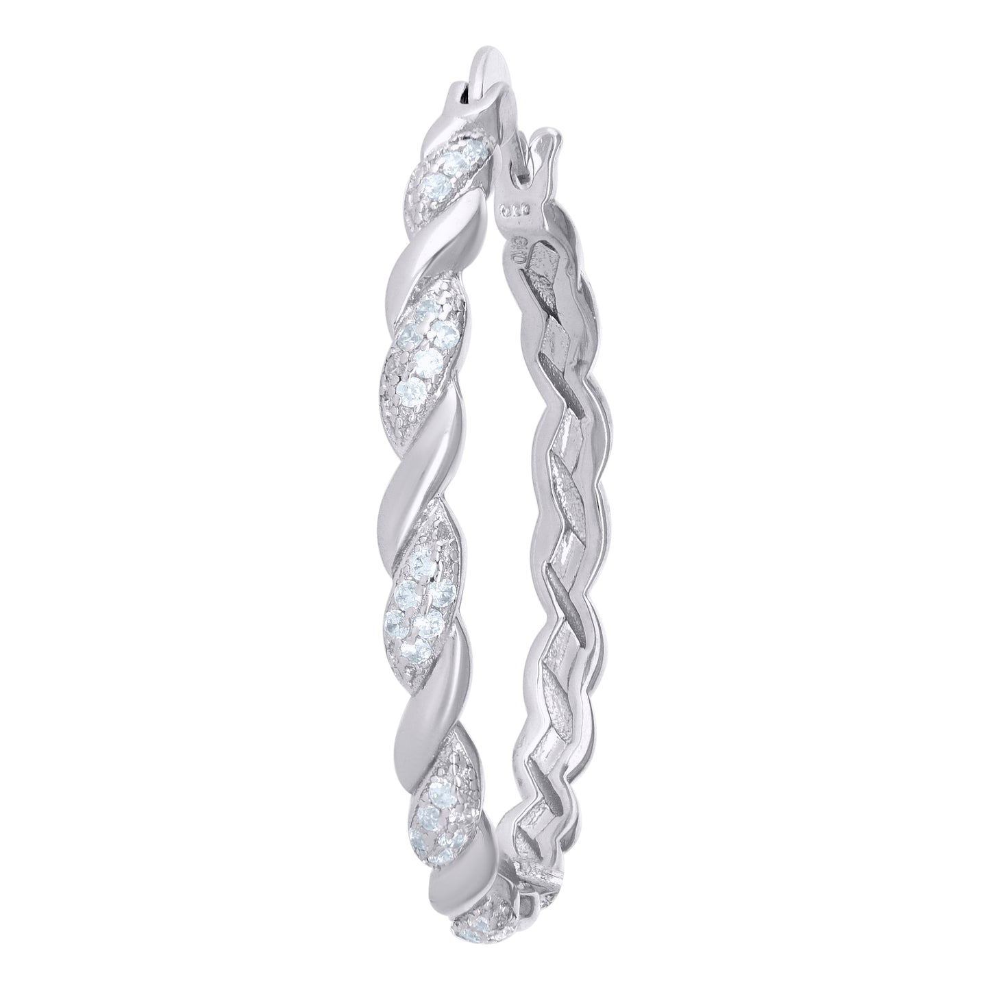 925 Sterling Silver Hoop Earring