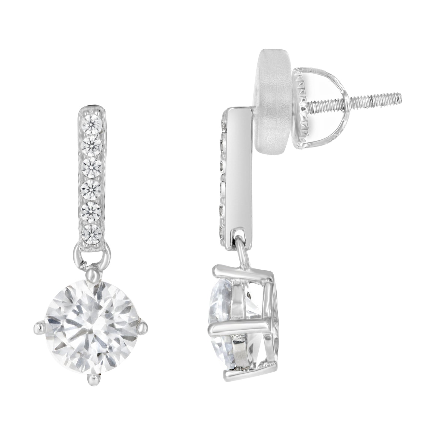 925 Sterling Silver Cz Earrings