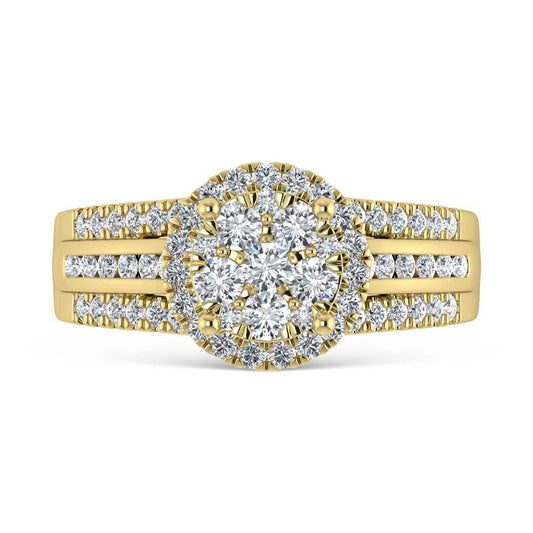 14K Yellow Gold 2 Ct.Tw. Diamond Engagement Ring