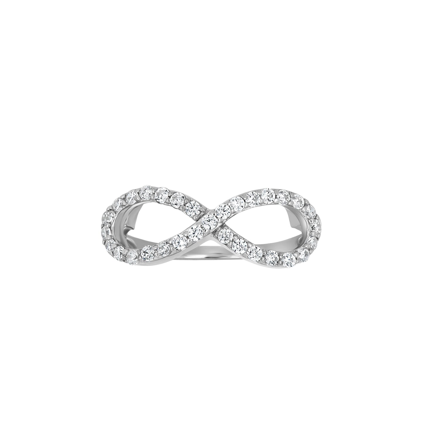 925 Sterling Silver Cz Ring S6