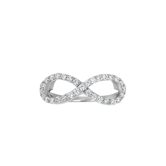 925 Sterling Silver Cz Ring S6