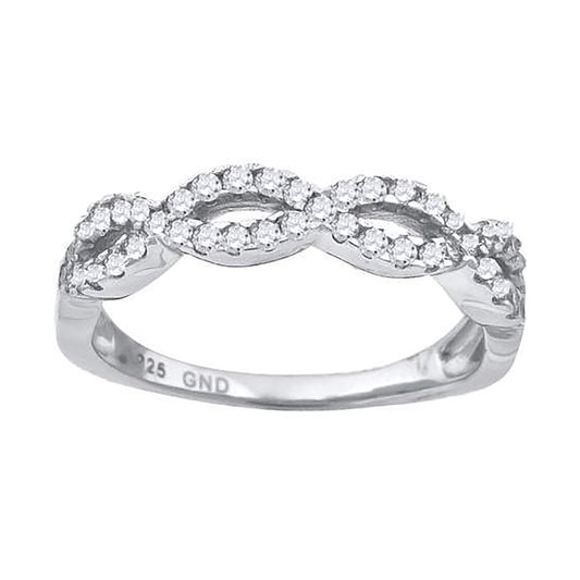 925 Sterling Silver Cz Ring S6