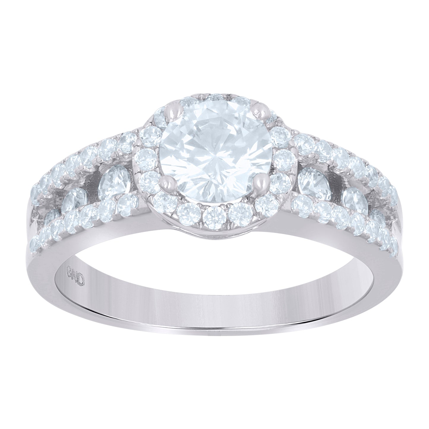 925 Sterling Silver Cz Ring S6