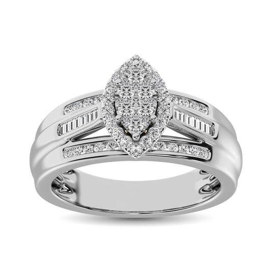 10K White Gold 1 Ct.Tw. Diamond Engagement Ring
