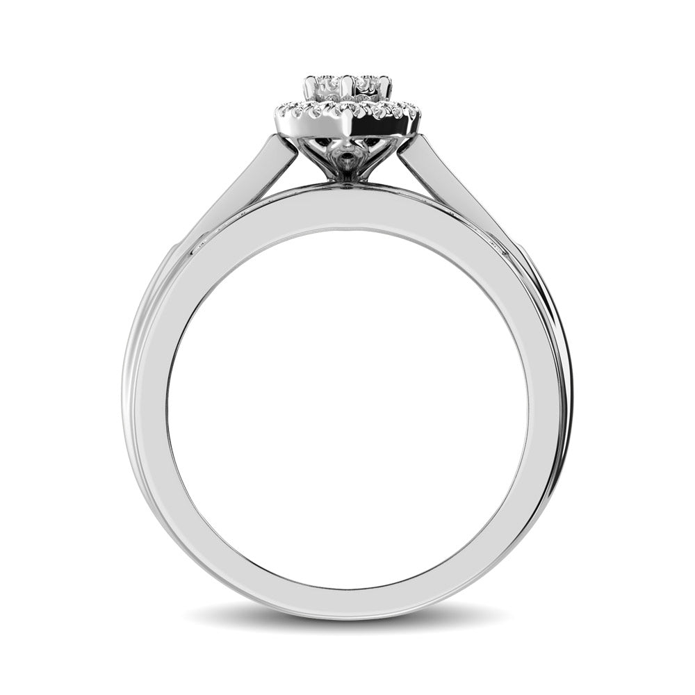 10K White Gold 1 Ct.Tw. Diamond Engagement Ring