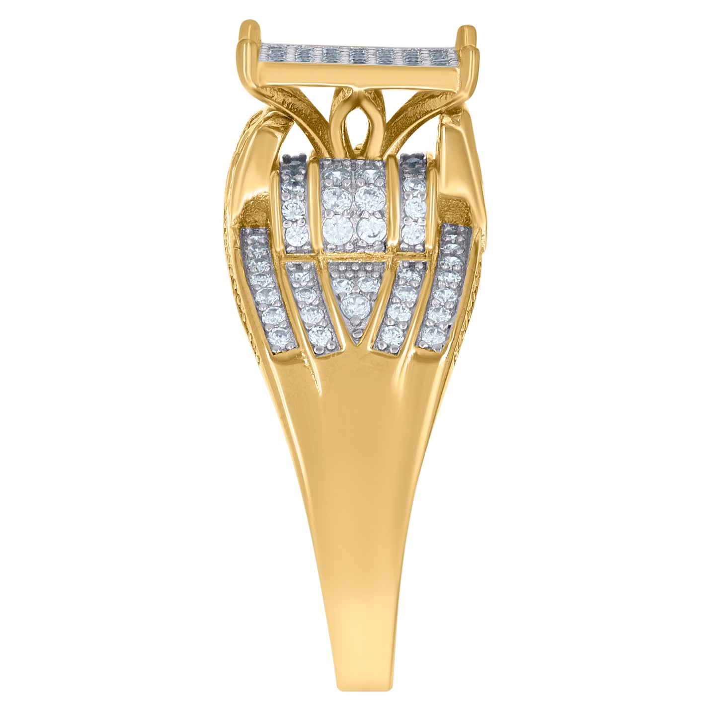 925 Sterling Silver Cz Ring S6