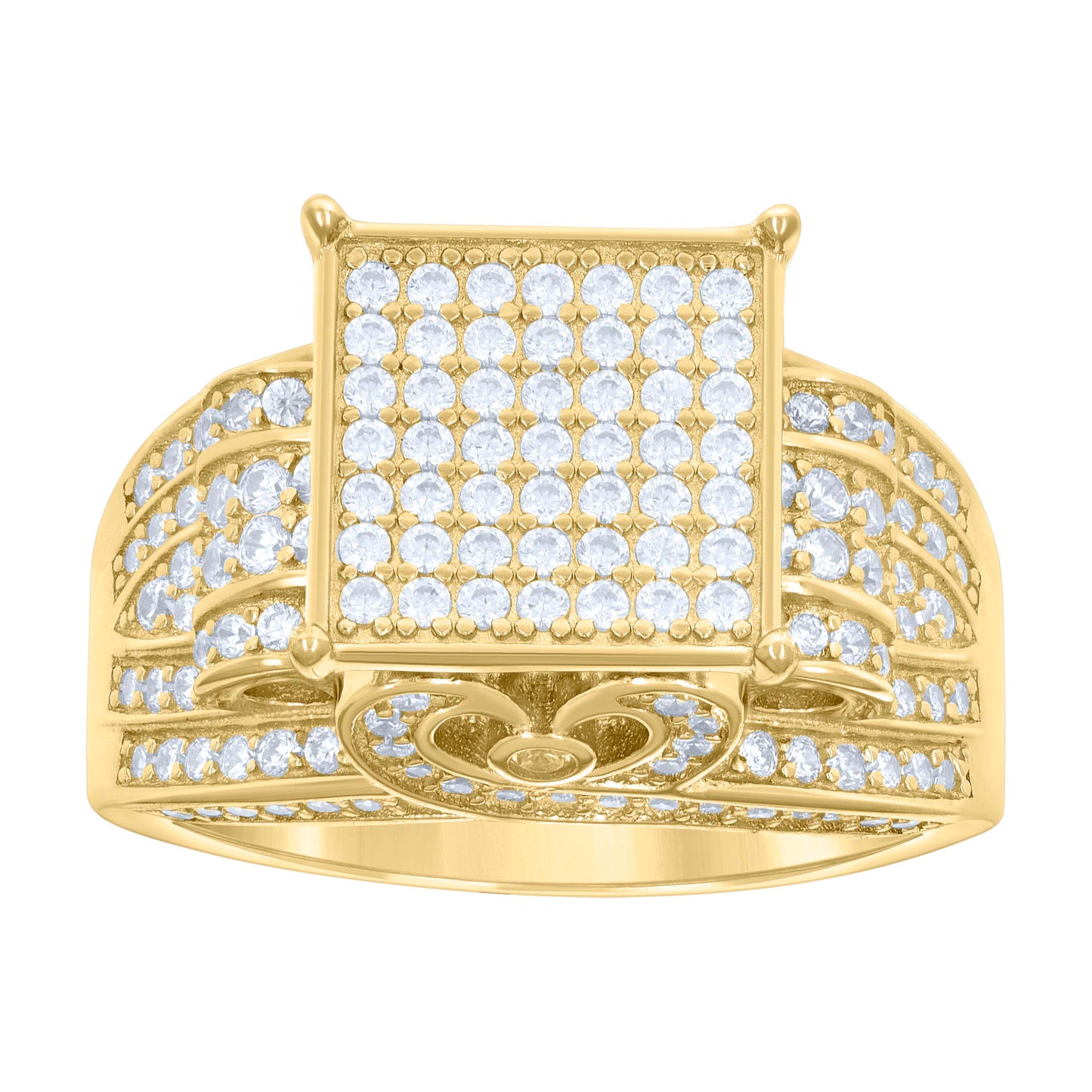 925 Sterling Silver Cz Ring S6