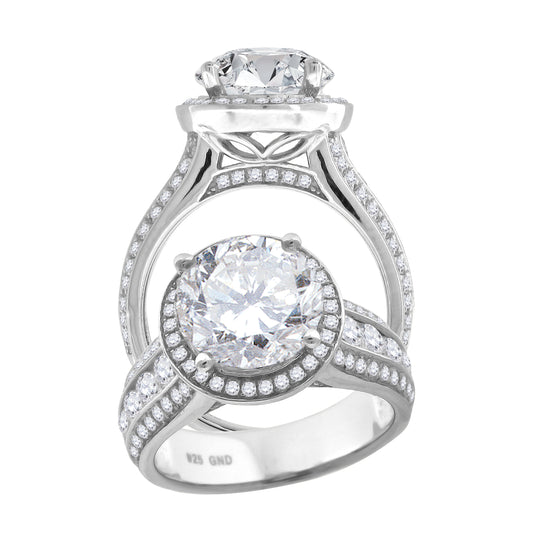 925-Ladies Fancy Cz Rings-Sz6