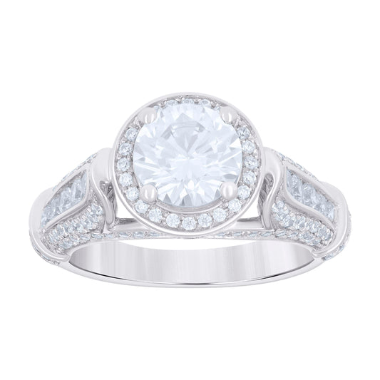 925 Sterling Silver Cz Ring S6