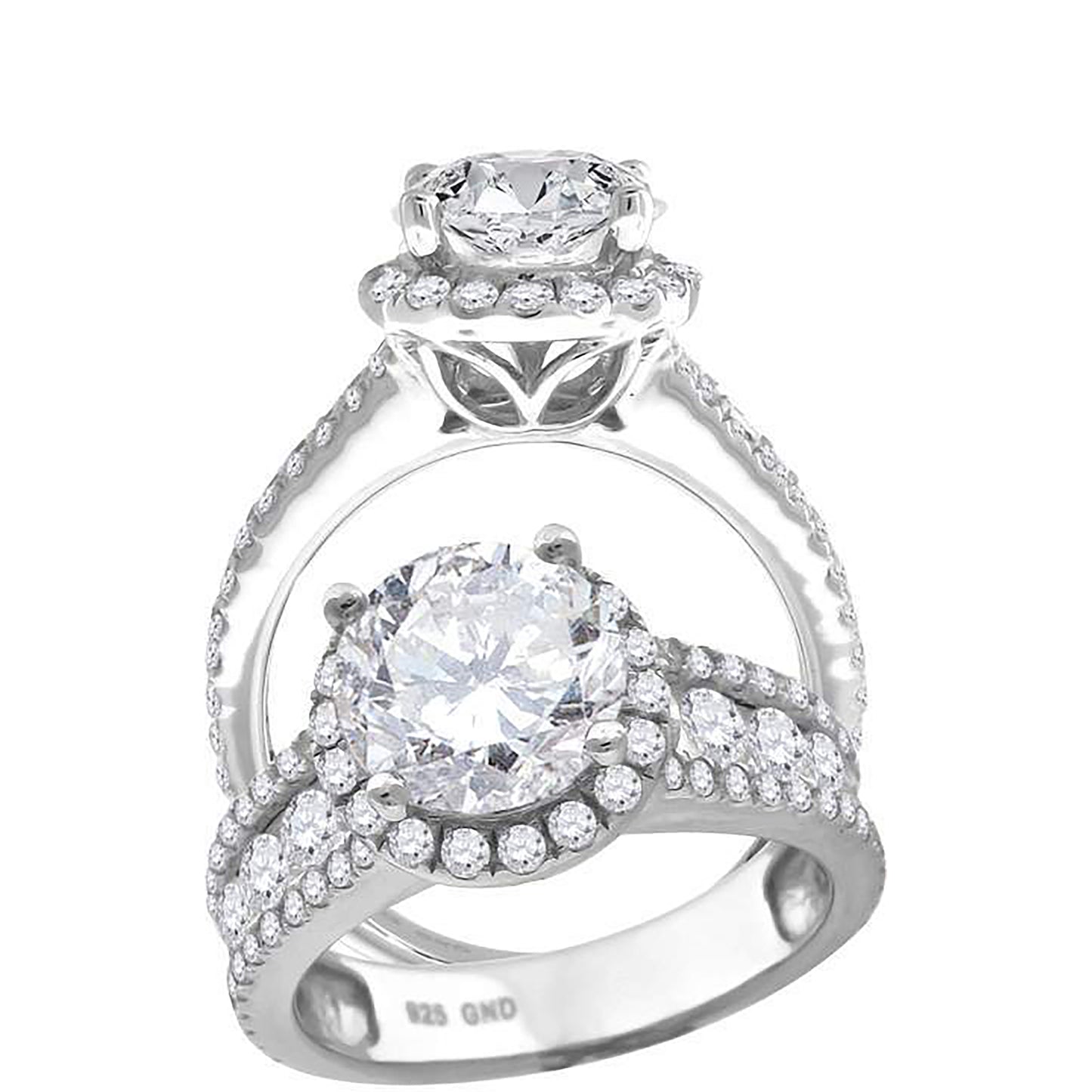925 Sterling Silver Cz Rings S6