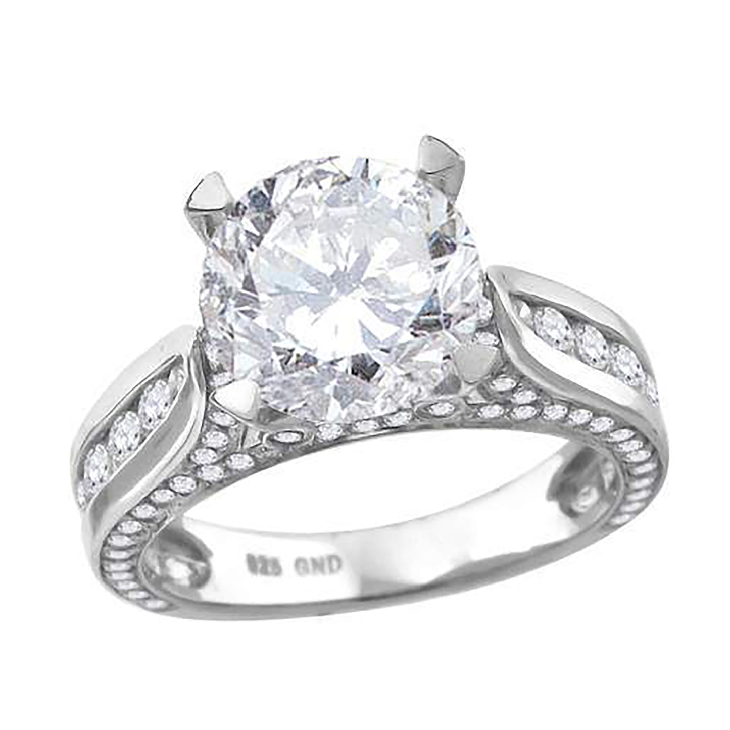 925 Sterling Silver Cz Rings S6