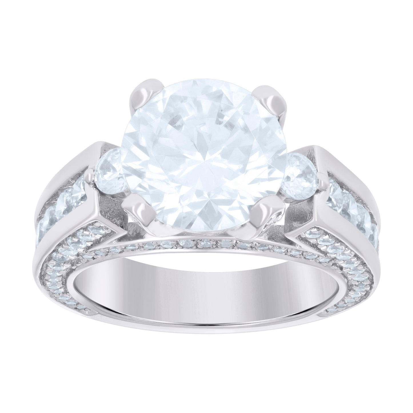 925 Sterling Silver Cz Rings S6-S9