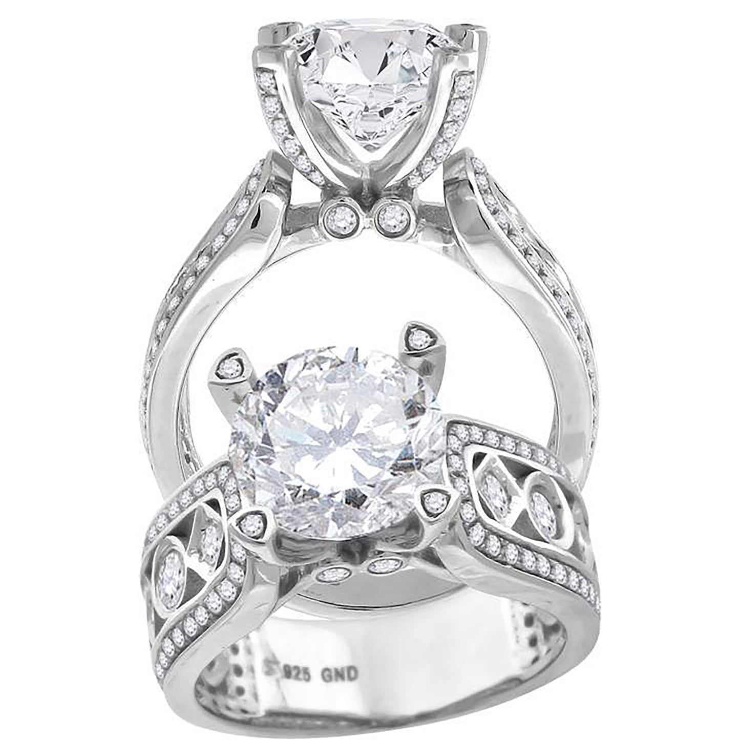 925-Ladies Fancy Cz Rings-Sz6