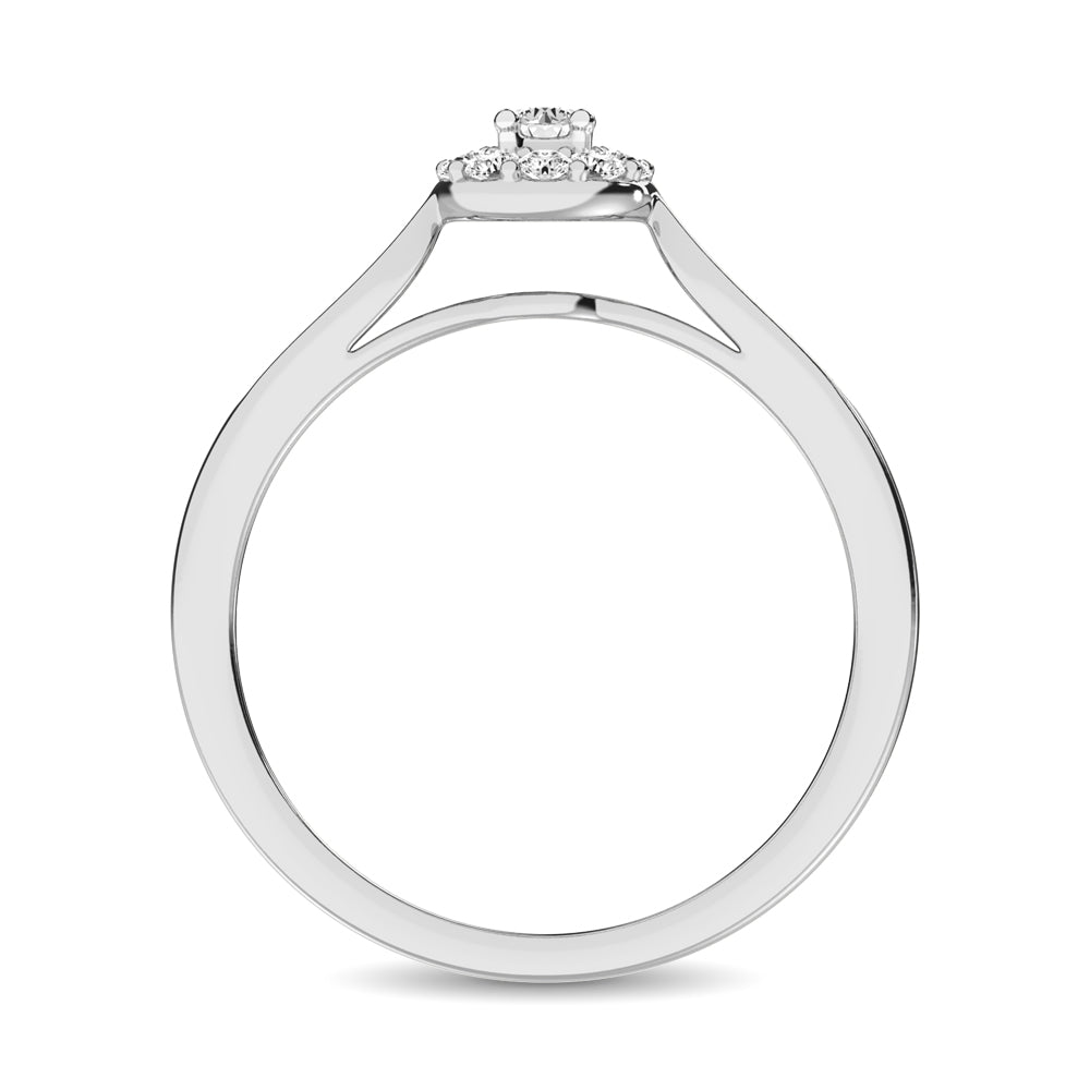 10K White Gold 1/4 Ct.tw Diamond Promise Ring