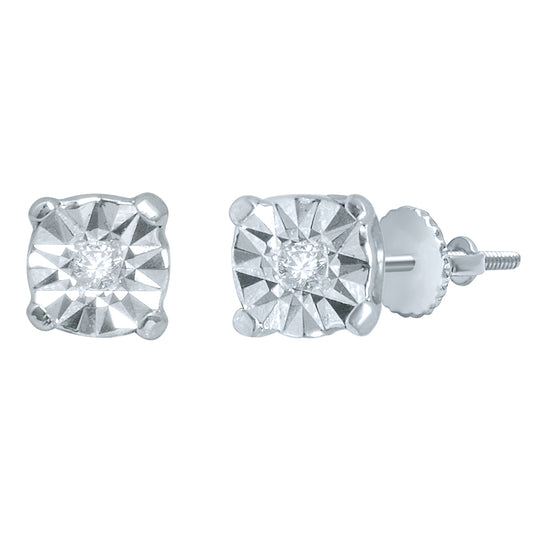 925 SS 0.01CT D-EARRING RDS FANUK