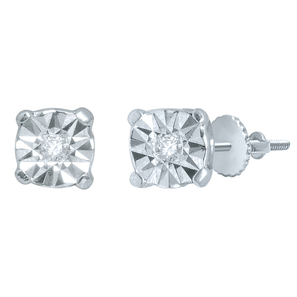 925 SS 0.01CT D-EARRING RDS FANUK