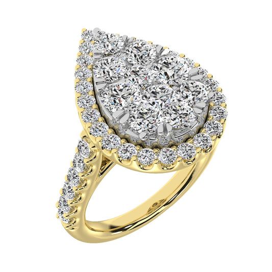 14K Yellow Gold 1 Ct.tw Diamond Fashion Ring
