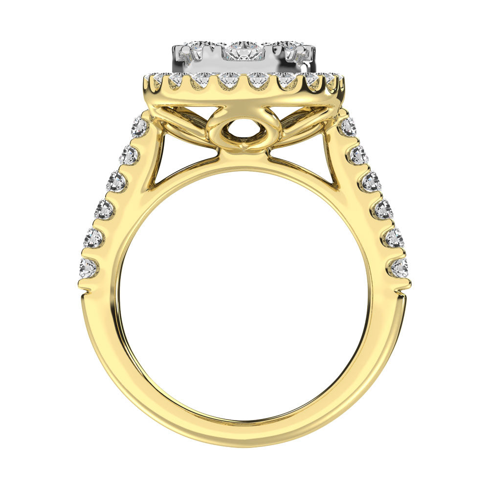 14K Yellow Gold 1 Ct.tw Diamond Fashion Ring