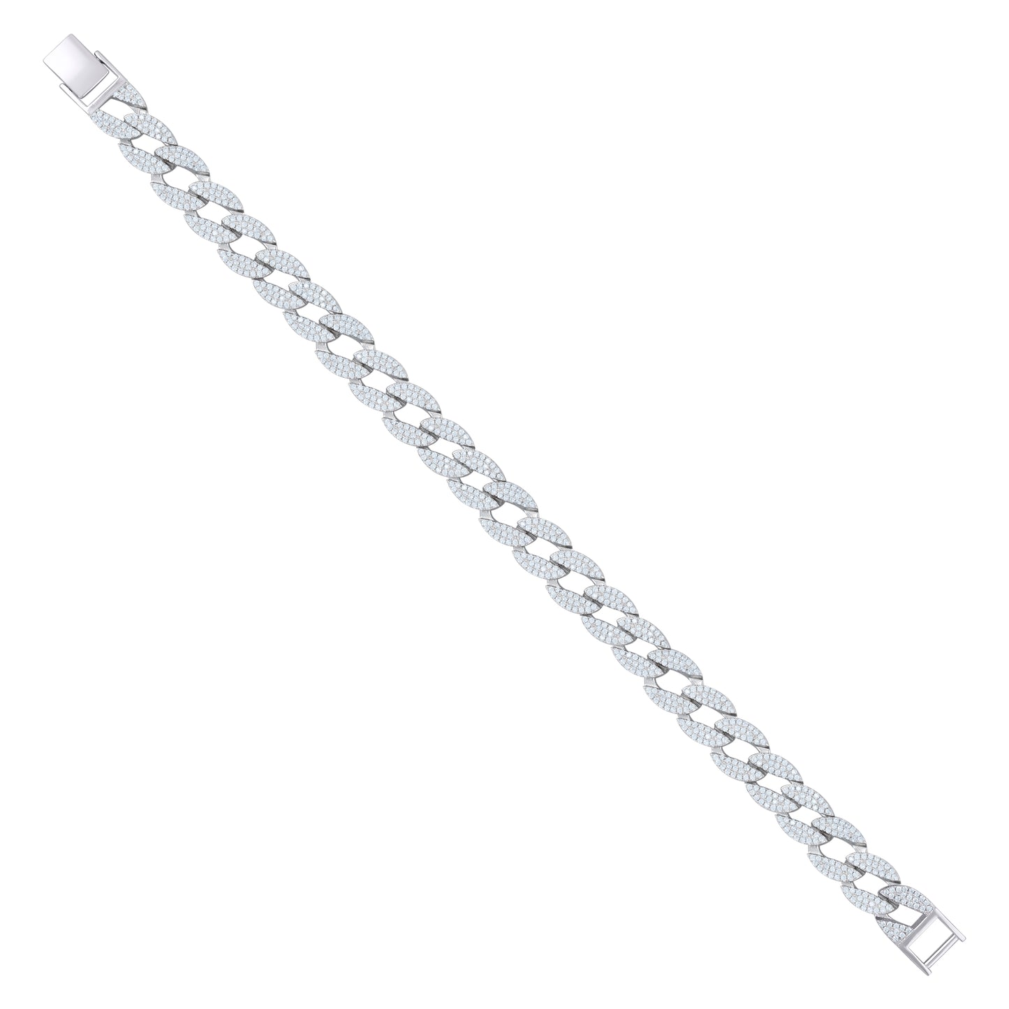 925 Sterling Silver Cz Bracelet