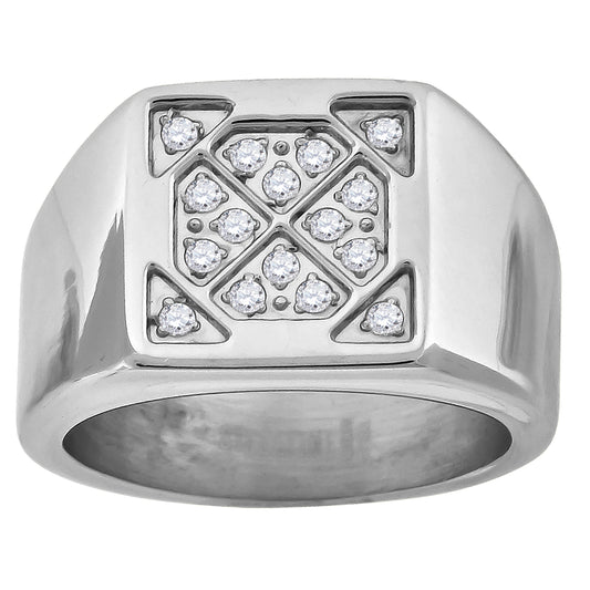 Stainless Steel Ring Sz-9