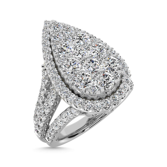 Diamond 2 7/8 Ct.Tw. Engagement Ring in 14K White Gold
